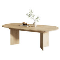 JEDILNA miza 160/200/90 cm z raztegljivim sistemom, 18 mm debela plošča in zaobljeni robovi, Hrast - barve hrasta, leseni material (200/90/75cm) - Redom