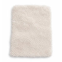 SITZAUFLAGE Lammfell Patchwork natur vernäht weich 37x37 cm Beige Eckig - Beige, Fell (37/37cm) - Provellus