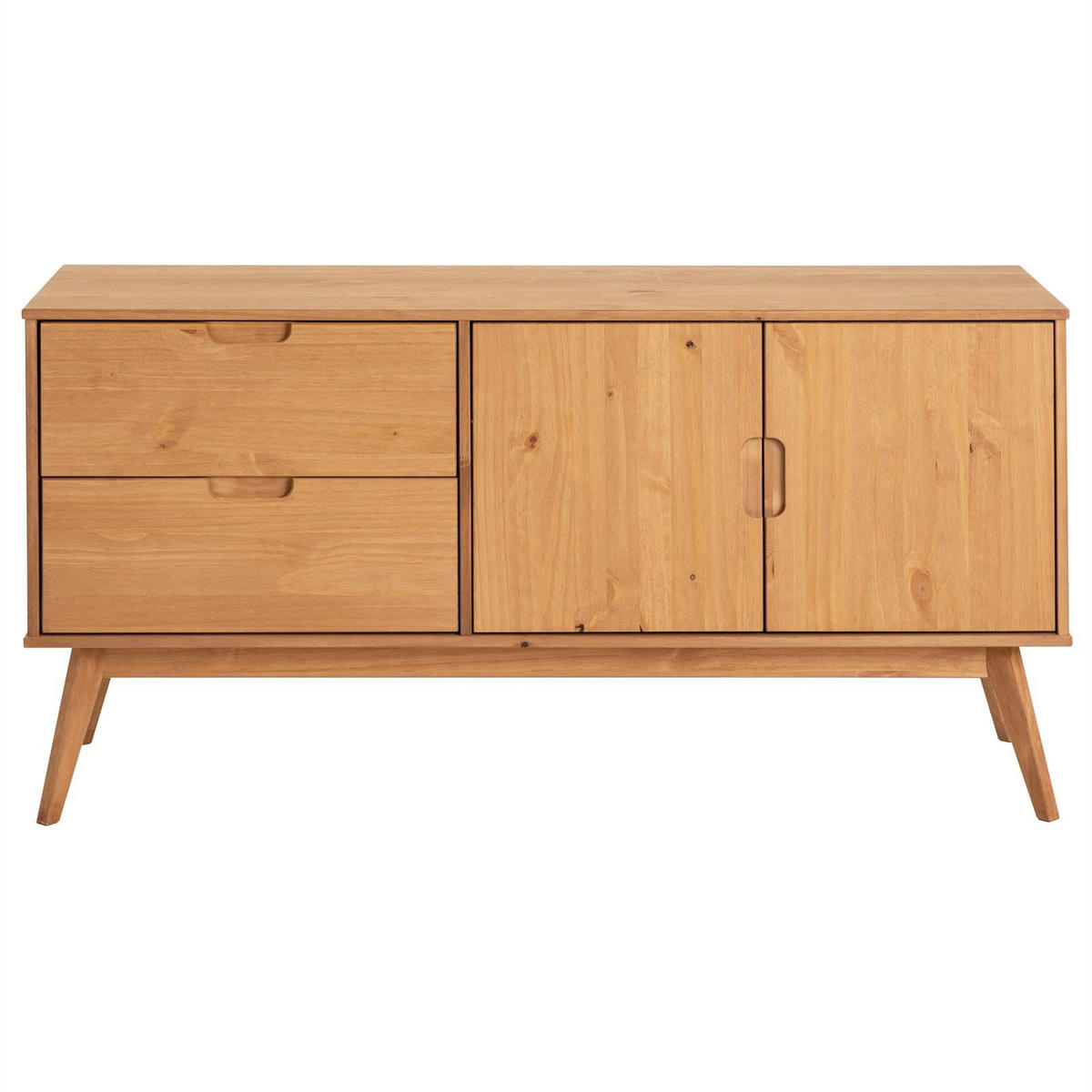SIDEBOARD TIVOLI - Braun, Holz (145/75/45cm) - IDIMEX