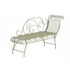 GARTENLIEGE Metall antik-grün - Grün, Metall (156/78/46cm) - CLP