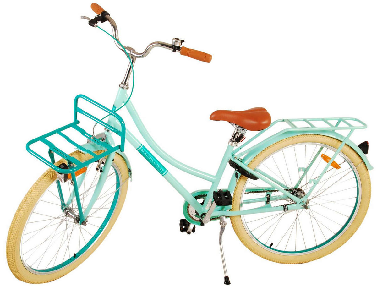 KINDERFAHRRAD Excellent - Mädchen - 26 Zoll - Rücktritt + Handbremse - Grün - Grün, Metall (77cm) - TPFSports