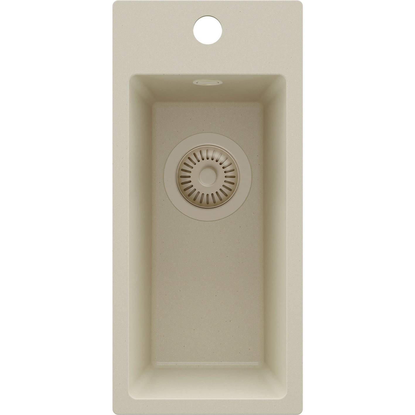 SPÜLBECKEN - Riga, 2-er set Alles Beige 23/50 cm, 1 Becken + Ablauf-Set ab 25er Unterschrank - Beige, Kunststoff (23/200/500cm) - Primagran