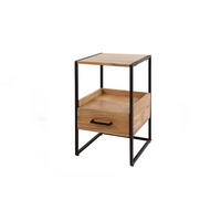 NACHTTISCH SHER Holz Akazie - Braun, Holz (35/55/35cm) - KAWOLA