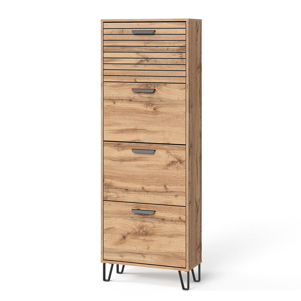 VÝKLOPNÍK NA BOTY Amber Dub Wotan - dub Wotan, kompozitní dřevo (60/168/25.1cm) - Vicco