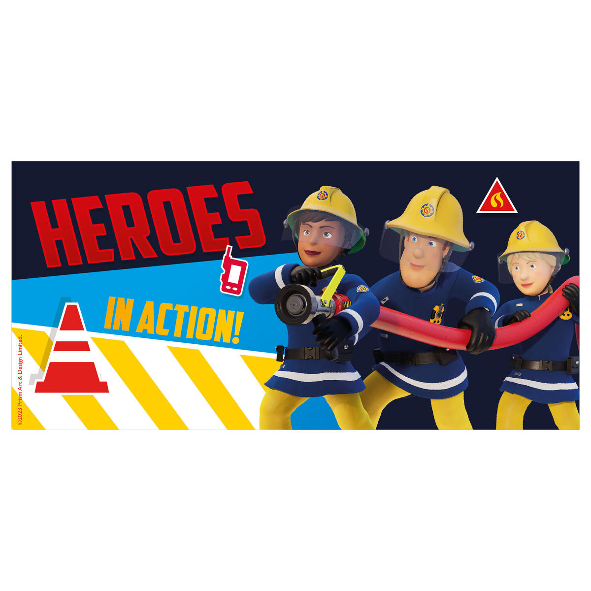BECHER Feuerwehrmann Sam Heroes in Action Mehrfarbig 320 ml - Multicolor, Keramik (0.32L) - Playmobil