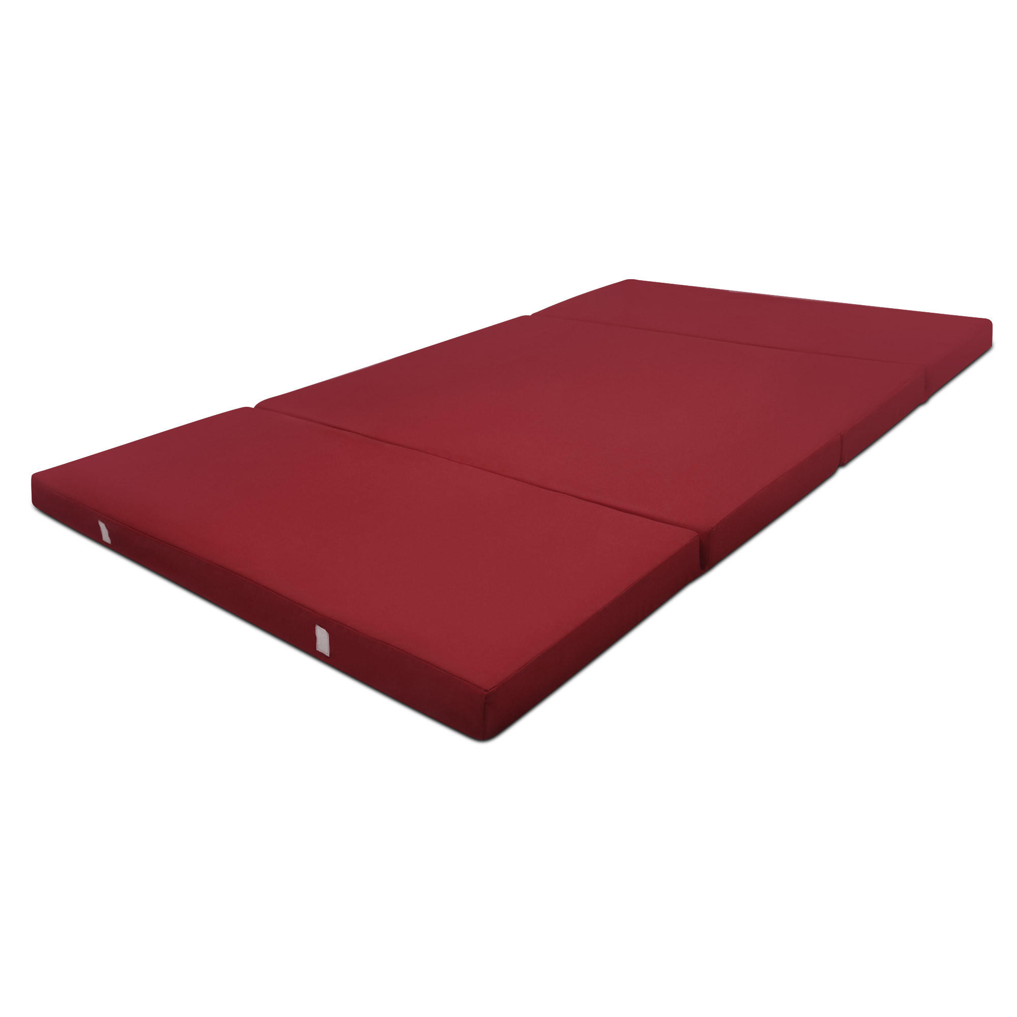 KLAPPMATRATZE Campix 195/120/7 cm Dunkelrot - Dunkelrot, Textil (195/120/7cm) - Beautissu 