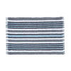 BADEMATTE 40/60 cm gestreift, Baumwolle - Grau, Textil (40/60cm) - Homescapes