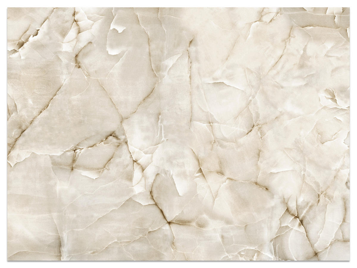 FOTOTAPETE für Wohnzimmer Beige Marmor Muster Stein 300x210 - Beige, Papier (300/210cm) - Muralo