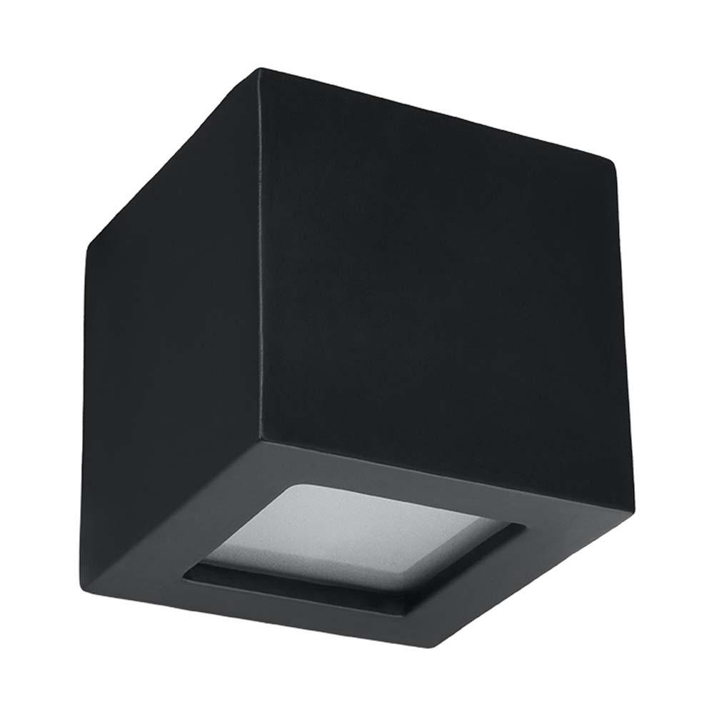 Sollux Lighting Wandleuchte Schwarz 14x14x14 cm
