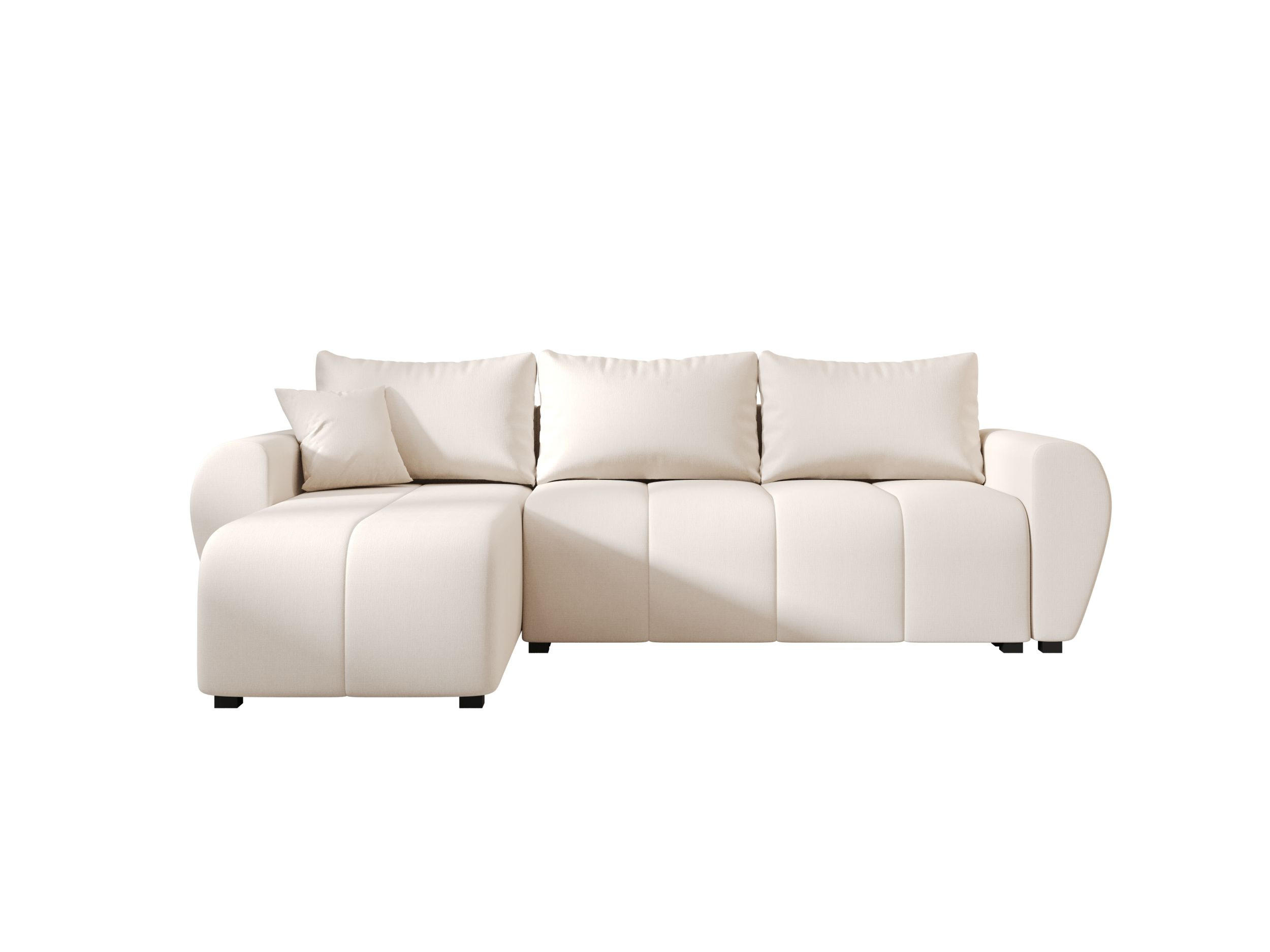 ECKSOFA MOLISA L Cosmic 10 Links mit Schlaffunktion - Beige, Textil (245/145cm) - Bedante