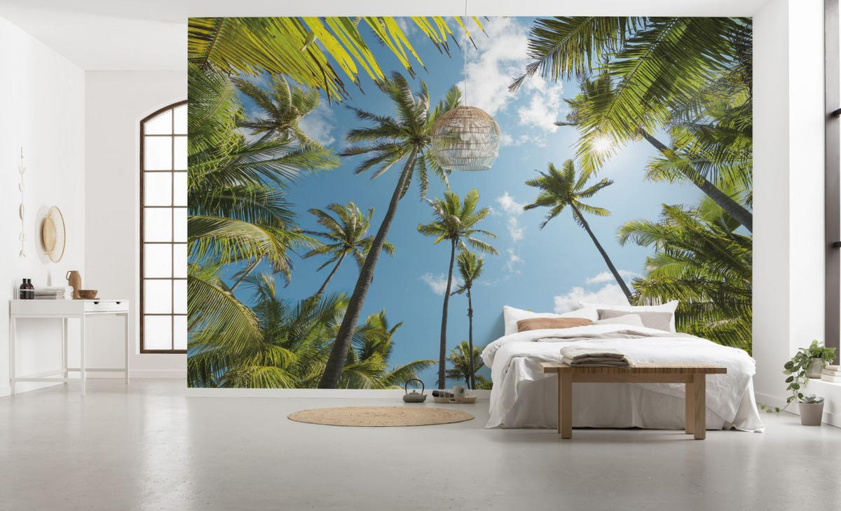 FOTOTAPETE Palmen 450 x 280 cm - Grün, Papier (450/280cm) - Sanders & Sanders