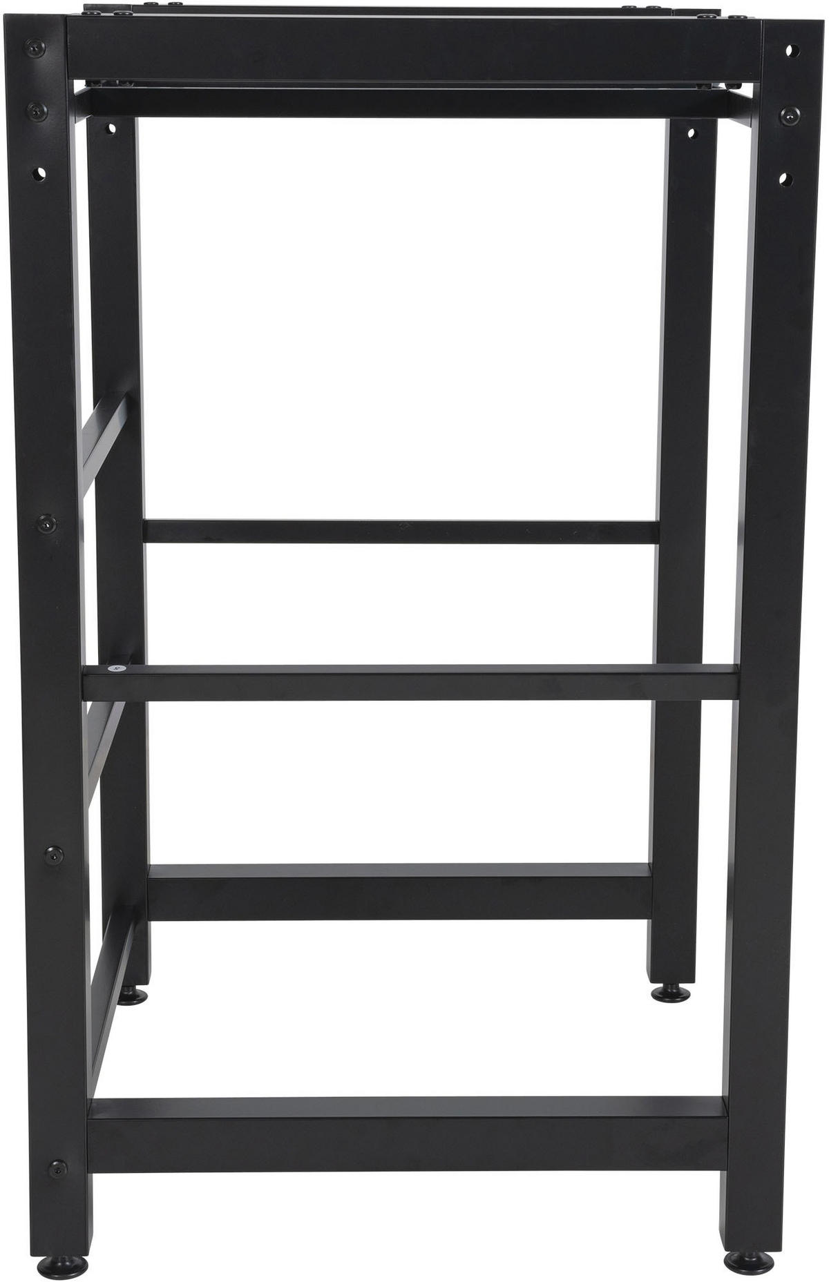 WASCHMASCHINENGESTELL KAMED Stahl 105x75x62 cm Schwarz - Schwarz, Metall (75/105/62cm) - DELUKE