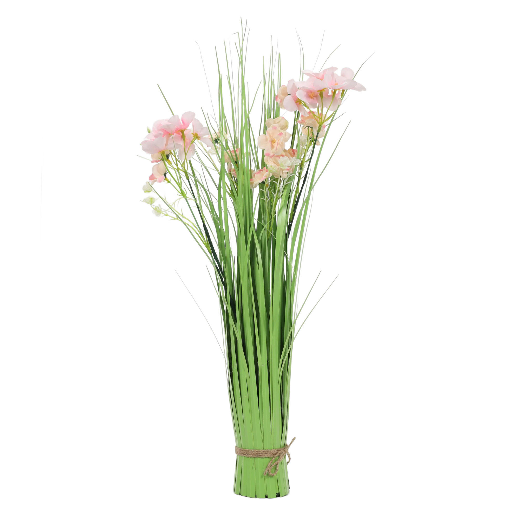 KUNSTPFLANZE mit Gras 7/7/60 cm - Grün, Kunststoff (60cm) - Home Styling Collection