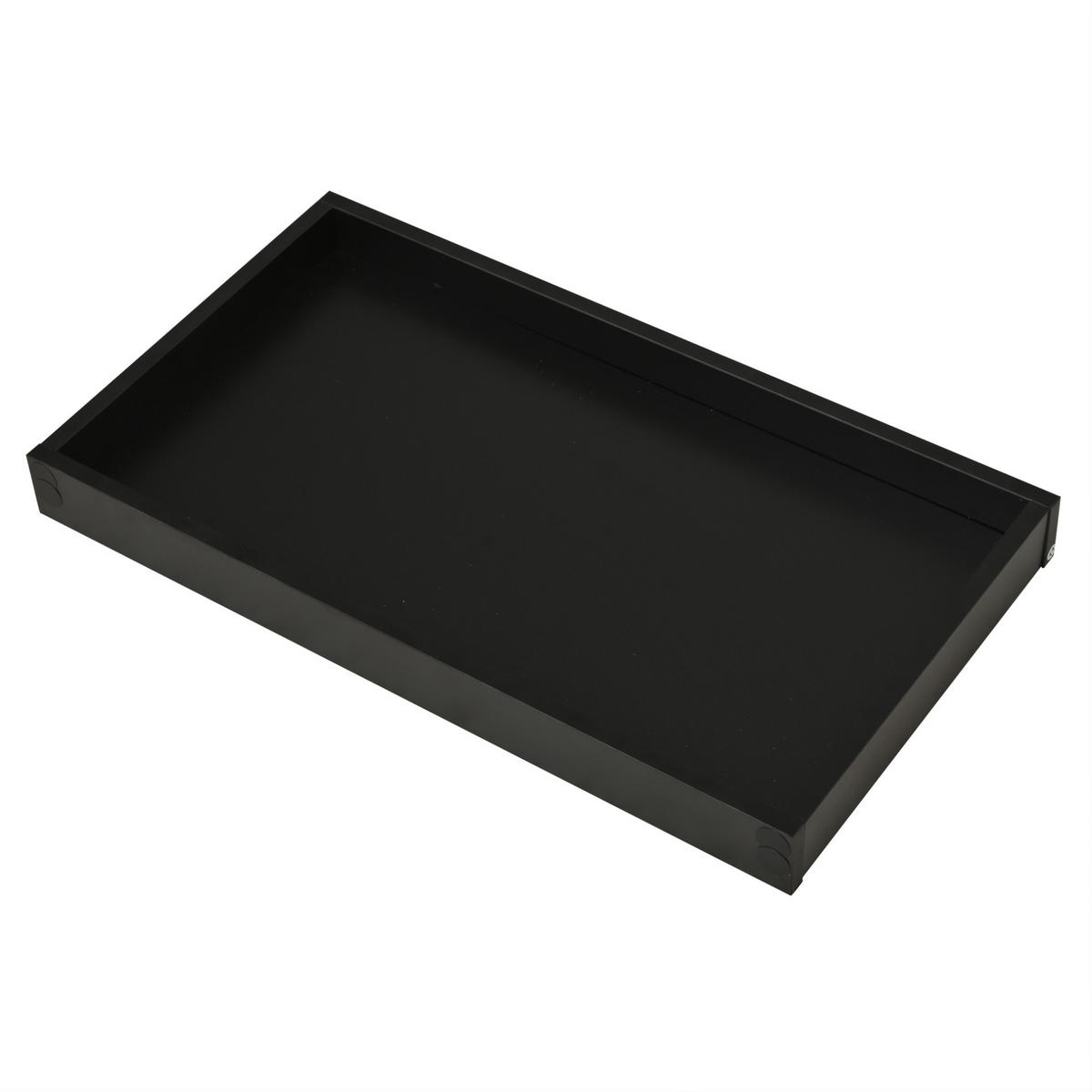 COUCHTISCH 90/45/35.5 cm in Schwarz aus MDF und Glas mit LED-Licht und Stauraum - Schwarz, Holzwerkstoff (90/45/35.5cm) - OKMYHOME