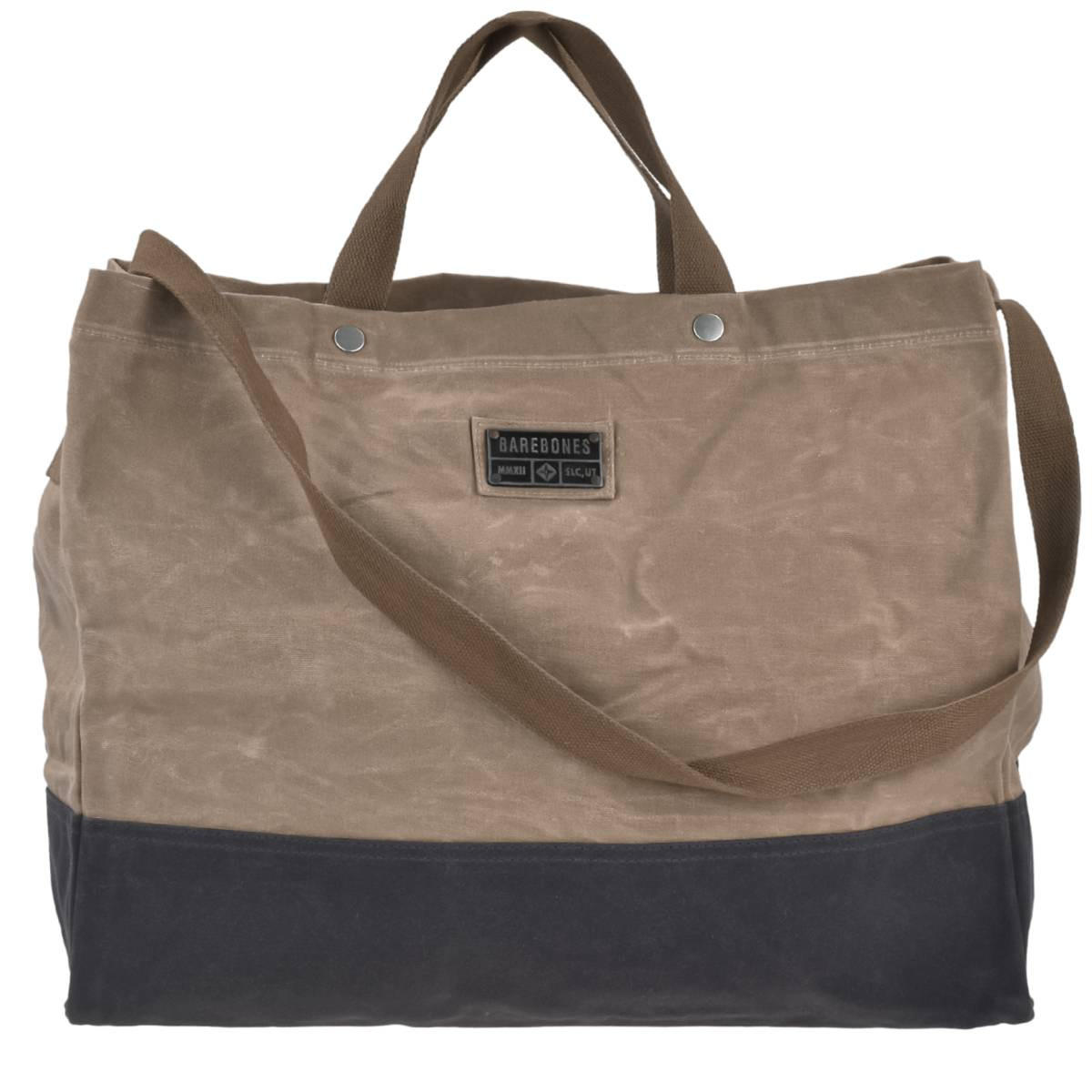 KAMINHOLZTASCHE Neelum khaki aus 12oz Canvas 20/49/39 cm - Braun, Textil (20/39/49cm) - BAREBONES