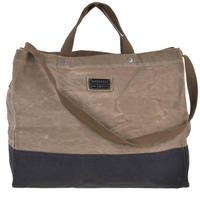 KAMINHOLZTASCHE Neelum khaki aus 12oz Canvas 20/49/39 cm - Braun, Textil (20/39/49cm) - BAREBONES