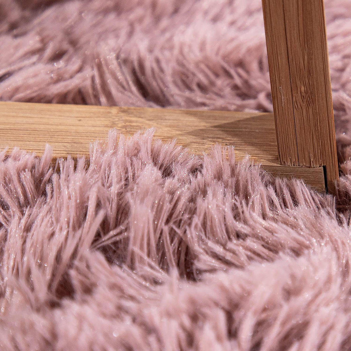 HOCHFLORTEPPICH 200/200 cm Silky 591 - Rosa, Textil (200/200cm) - Paco Home