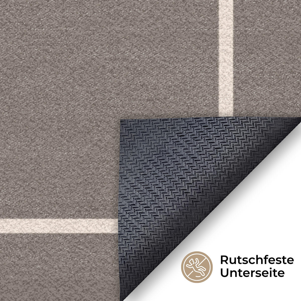 ROHOŽKA Vitajte - Brown 180x120 cm - taupe, plast (180/120cm) - MuchoWow