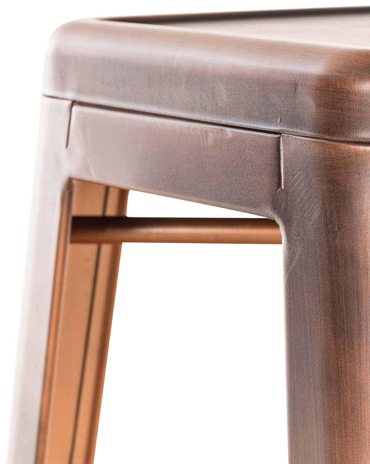 BARHOCKER MILAN Kupfer Metall - Kupferfarben, Metall (43/76/43cm) - DELUKE