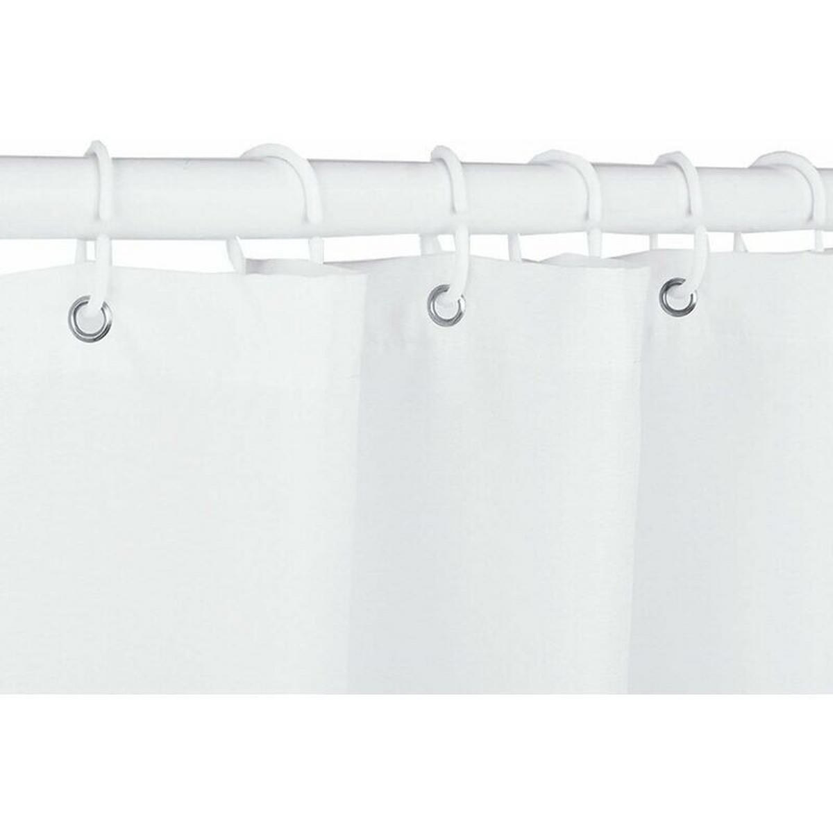 DUSCHVORHANG Polyester 180 x 180 cm wasserdicht schimmelresistent mit Ringen beschwerter Saum - Multicolor, Textil (180/180cm) - MCBOSON