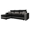 ECKSOFA Hewlet Bis - Dunkelgrau/Schwarz, Holz/Kunststoff (237/139cm) - MIRJAN24