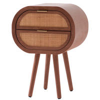 NACHTTISCH Rechteckig Braun 40 x 36 x 64 cm - Braun, Holz (45.5/64/34cm) - Nordlys