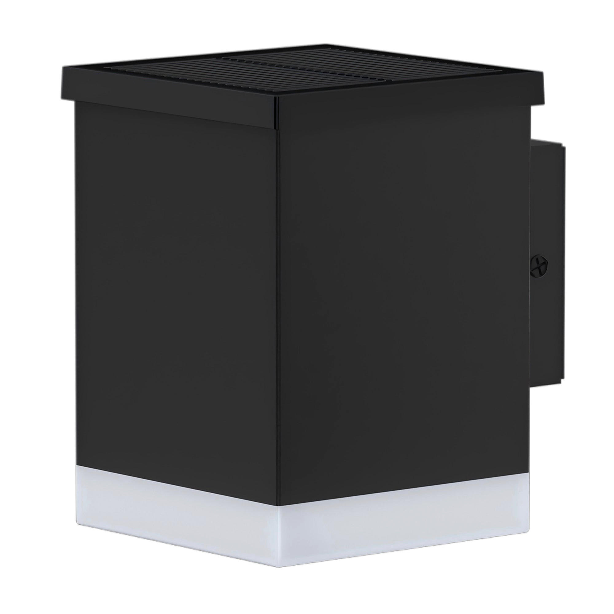 SOLAR-WANDLEUCHTE SUNBOX schwarz - Schwarz, Kunststoff (10.5/8.5/11.5cm) - Lumisky