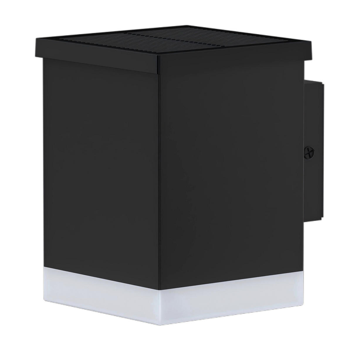 SOLAR-WANDLEUCHTE SUNBOX schwarz - Schwarz, Kunststoff (10.5/8.5/11.5cm) - Lumisky