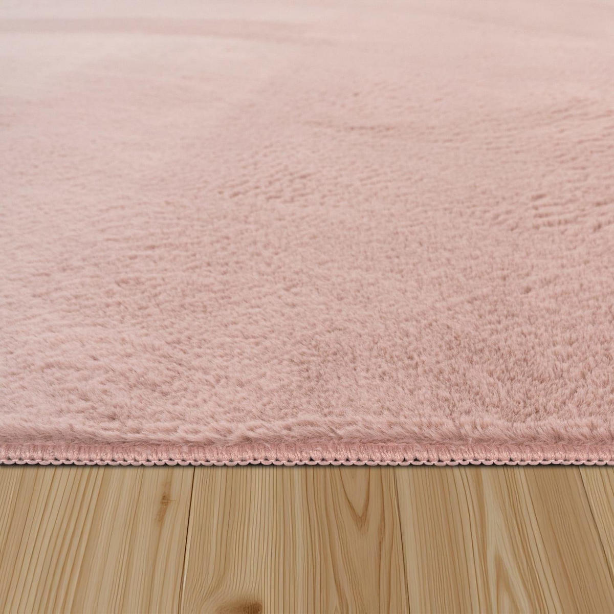 HOCHFLORTEPPICH 80/80 cm Soft 380 - Pink, Kunststoff (80/80cm) - Paco Home