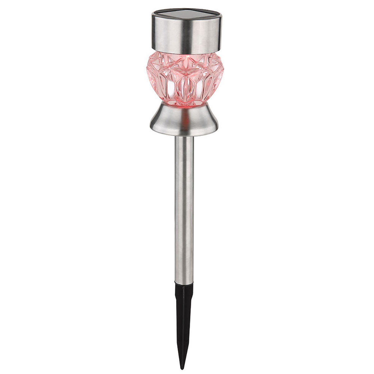 LED AUSSENLEUCHTE Edelstahl Silber - Silberfarben, Metall (7/7/35cm) - Globo Lighting