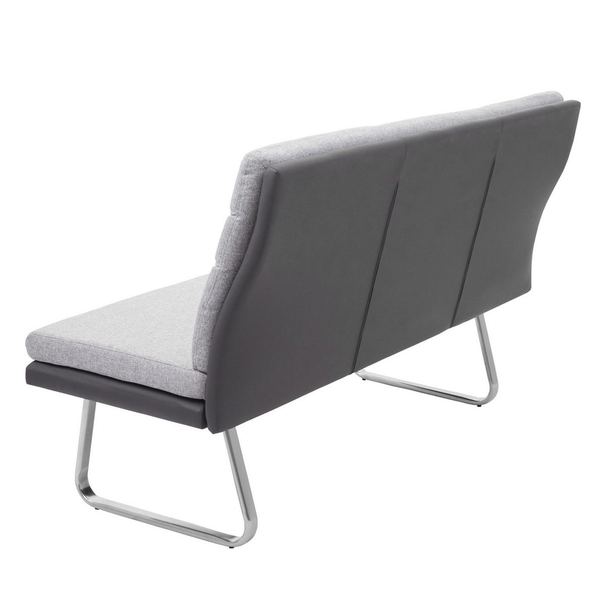 ESSZIMMER-SET Grau 2er-Set - Grau, Textil (160/98/70cm) - MCW