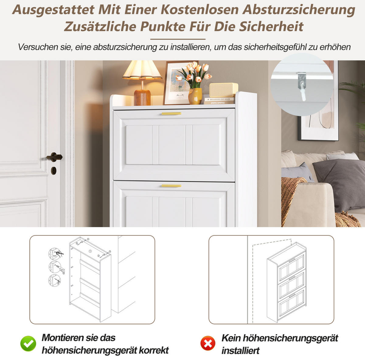 SCHUHSCHRANK 70/24/120 cm weiß aus MDF und Spanplatte mit 6 Fächern - Weiß, Holzwerkstoff (70/120/24cm) - OKWISH