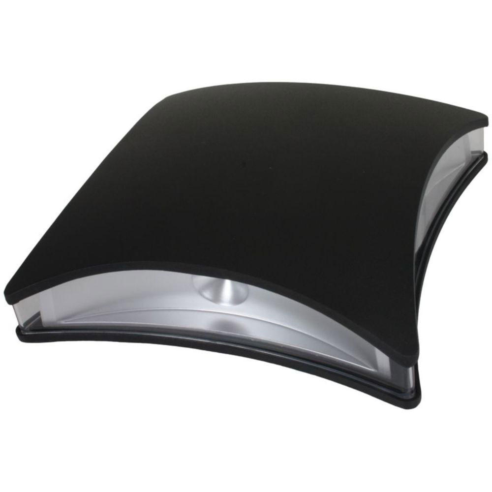 LED AUSSEN-WANDLEUCHTE Aludruckguss Schwarz - Schwarz, Metall (20.5/20.5/7.4cm)