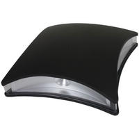 LED AUSSEN-WANDLEUCHTE Aludruckguss Schwarz - Schwarz, Metall (20.5/20.5/7.4cm)