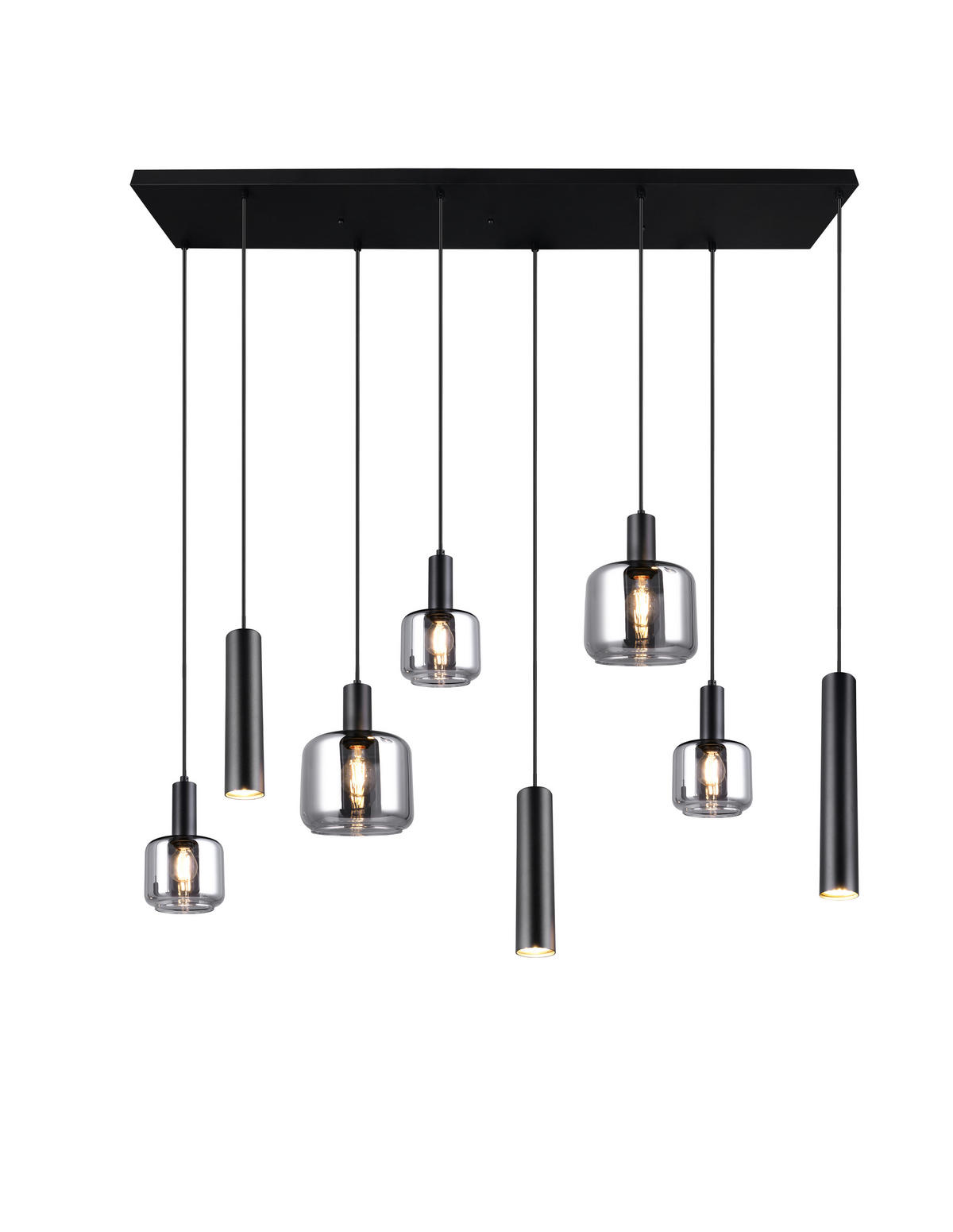 HÄNGELAMPE MATARO - Schwarz - 0/0/150 cm - Schwarz, Metall (118/118/150cm) - Trio Leuchten