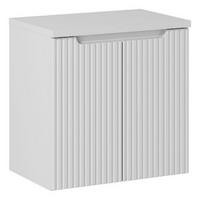 WASCHTISCHUNTERSCHRANK 60 cm 2 Teile - Nova White N BM102 in Weiß/Matt - Weiß, Holz (60/57/40cm)