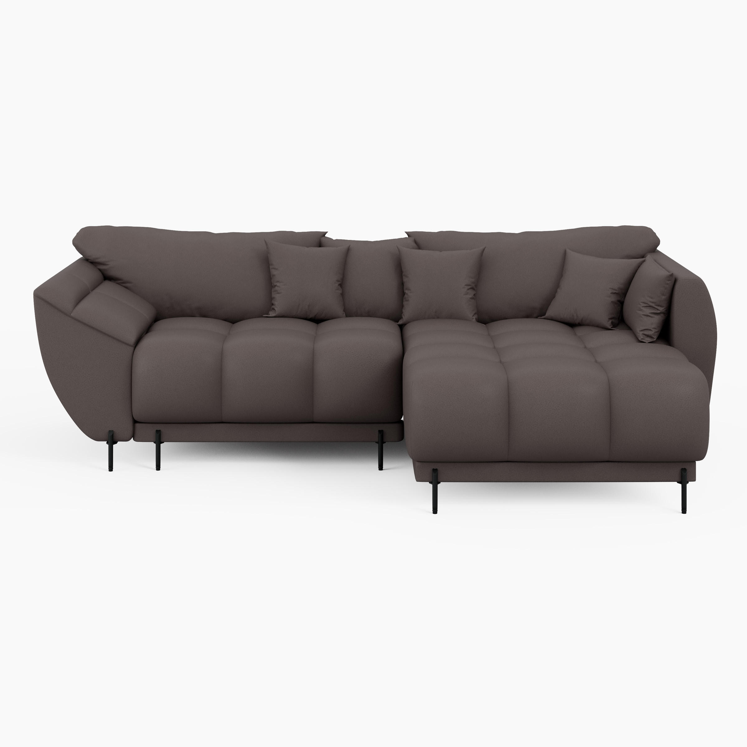 Barchello Ecksofa Braun 285x180 cm