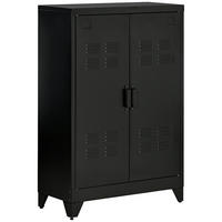 SIDEBOARD, Aktenschrank, Schwarz - Schwarz, Metall (33/110/75cm) - HOMCOM