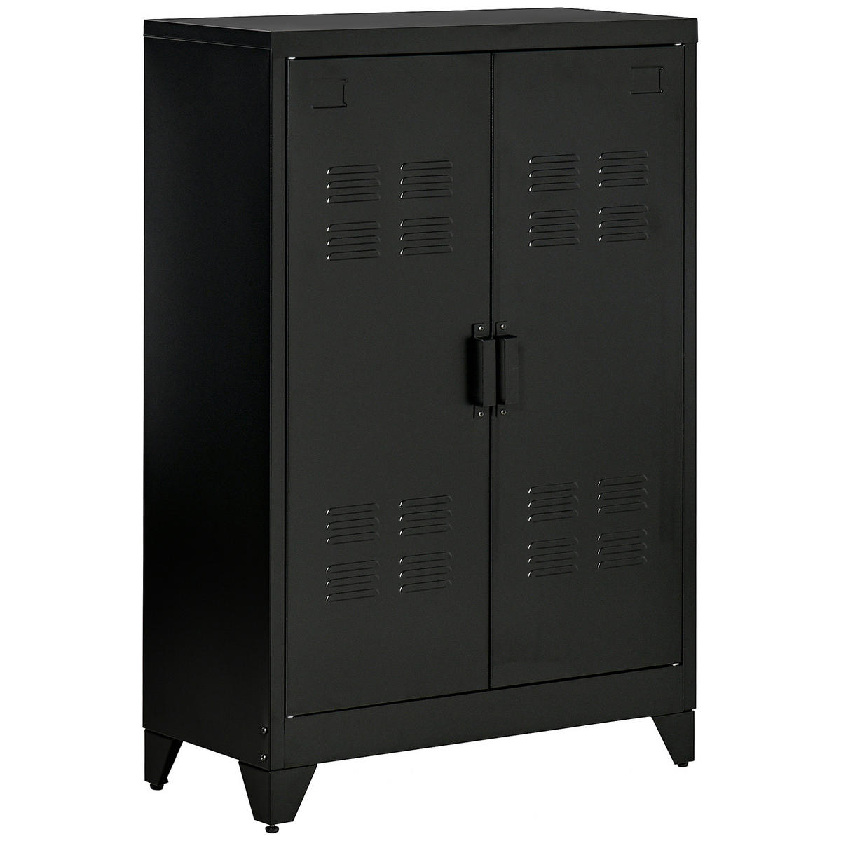 SIDEBOARD, Aktenschrank, Schwarz - Schwarz, Metall (33/110/75cm) - HOMCOM