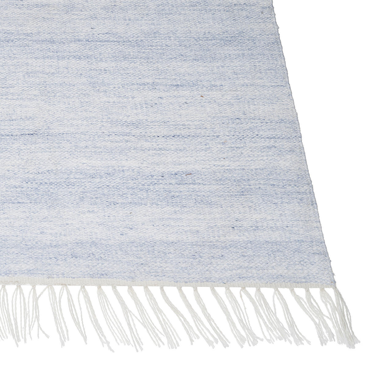 TEPPICH geflochten Malhia 230/160 cm - Blau, Kunststoff (160/230cm) - Beliani