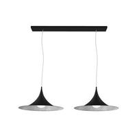 HÄNGELEUCHTE Louie X2 - Schwarz, Metall (33/70/16cm) - Lumicom
