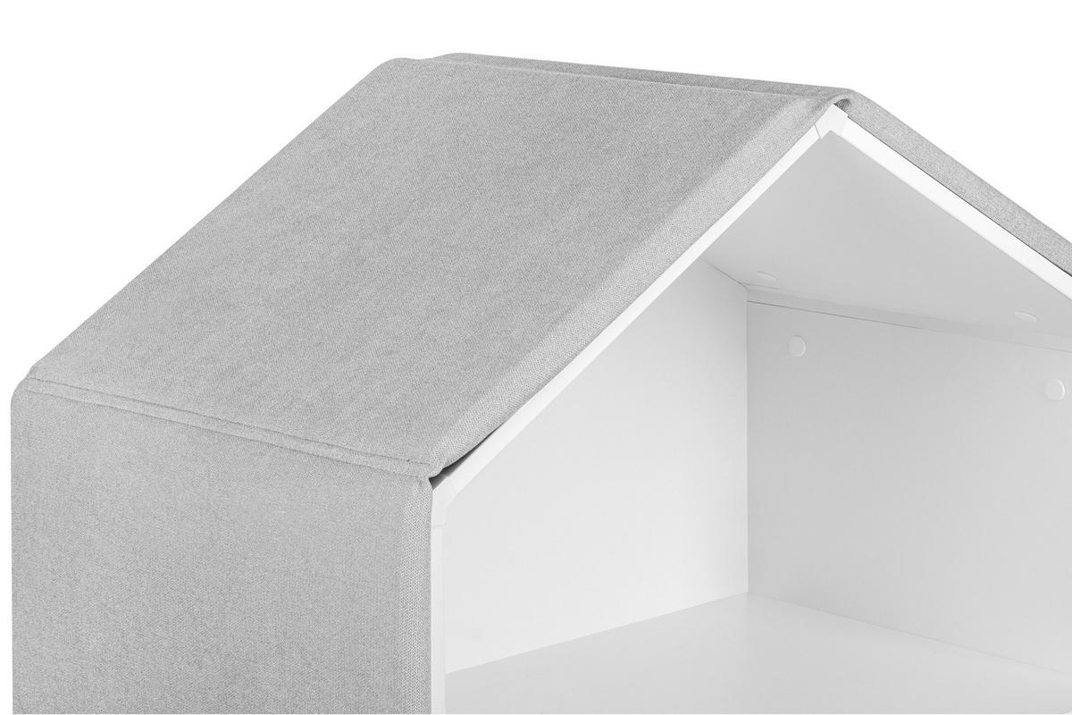 BEZUG-FÜR-KINDERKOMMODE MIRUM Abdeckung, Grau - Grau, Textil (126/3/80cm) - KONSIMO®