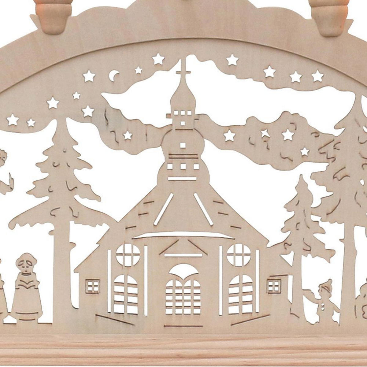 SCHWIBBOGEN Seiffen 7-flammig - Multicolor, Holz (0.1/1/0.1cm) - Dekoteam24