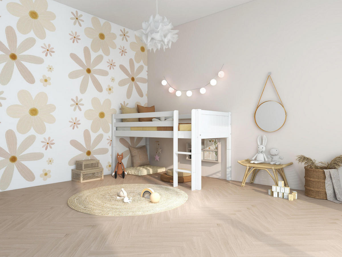 HOCHBETT NORDIC ROMANTIC Weiß 209x106x118 cm - Weiß, Holz - FURNLUX
