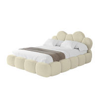 POLSTERBETT mit Bettkasten und Lattenrost, Boxbett ohne Matratze - LANA 200x200 Beige - Taupe, Holzwerkstoff/Textil (200/200cm) - ALTDECOR