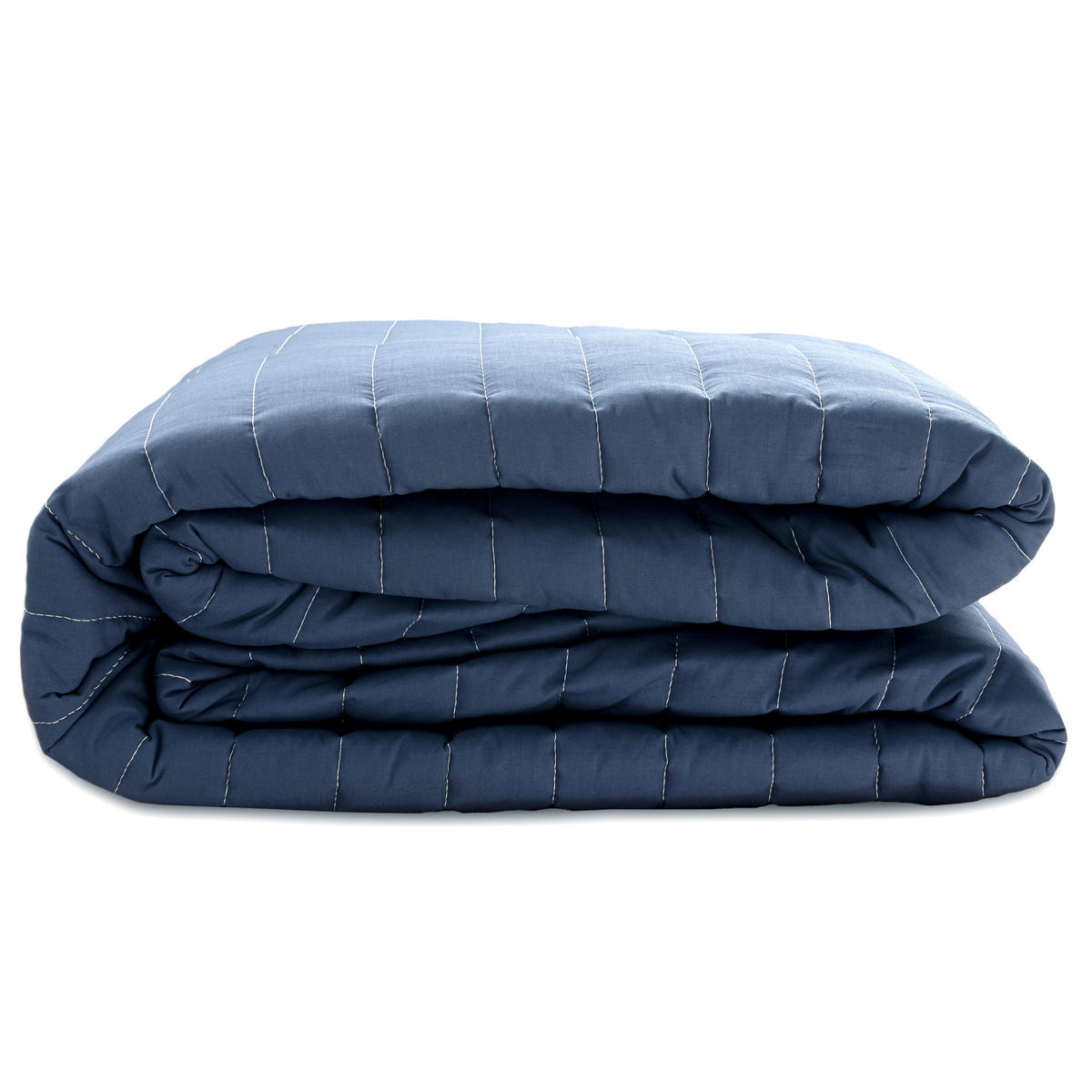 TAGESDECKE dash 180x260 cm (bett 80/90/105) dunkelblau - Dunkelblau, Textil (180/260cm) - Happy Friday