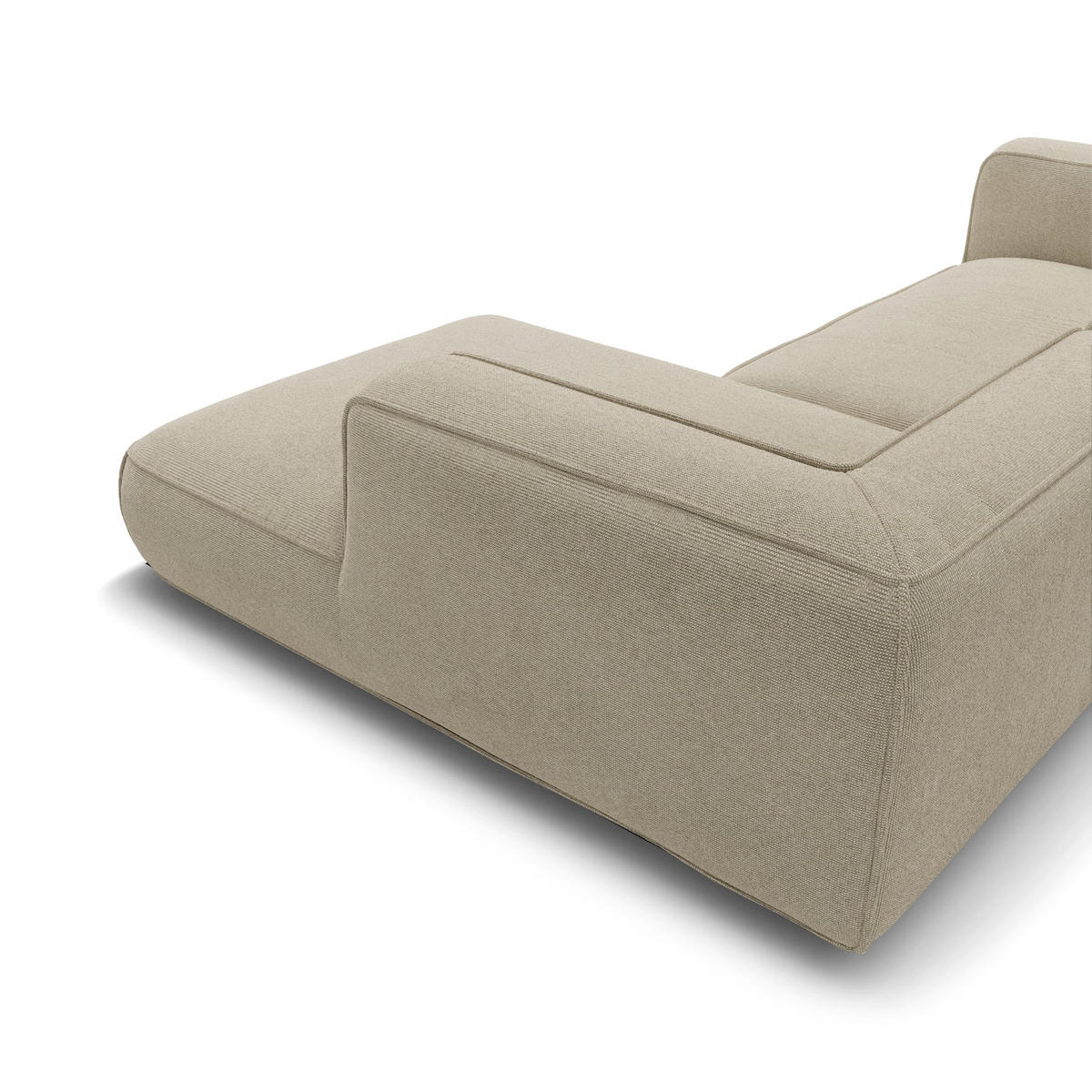 ECKSOFA (links) SOFIA Köpergewebe Beige 282cm - Beige, Textil (282/166cm) - Premium Interiors