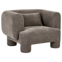 SESSEL Stoff Braun Hogbo - Braun, Textil (110/73/93cm) - Beliani