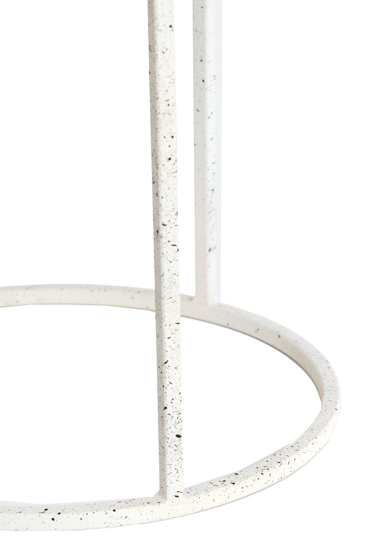 BEISTELLTISCH Sadar Weiß Ø52/46 cm 2er-Set - Weiß, Metall (52/52/46cm) - Light & Living