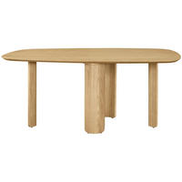 JEDÁLENSKÝ STÔL Calnes dekor dreva dub prírodný 180x90 cm - béžová, drevo/kompozitné drevo (90/180/75cm) - Selsey